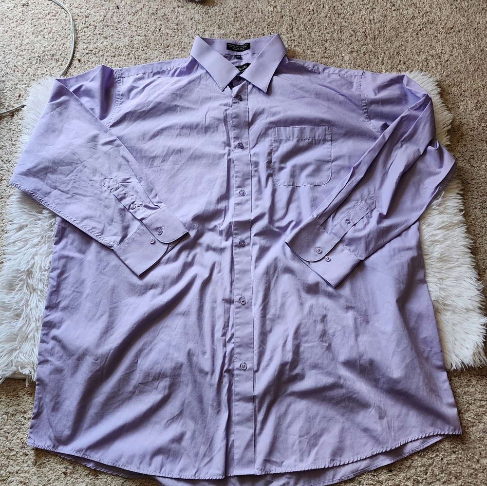 Lavender Color Long Sleeve Dress Shirt